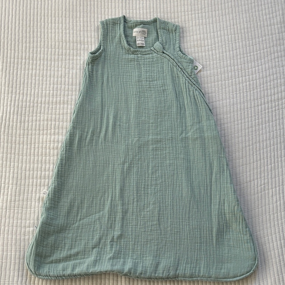 Carter's Little Planet Organic Soft Sage Green Sleeveless Sleep Sack 0-6 Months
